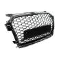 Preview: Kühlergrill Grill Wabendesign Schwarz glanz für Audi A5 8T 2007-2011 nicht S5
