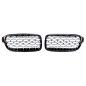 Preview: Sportgrill Kühlergrill für BMW 3er F30 / F31 11-19 Hochglanz schwarz/chrom