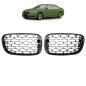 Preview: KÜHLERGRILL DIAMANT GRILL PASST FÜR BMW 7ER G11 G12 LCI AB 15-19 SCHWARZ CHROM