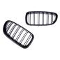 Preview: Kühlergrill Set Grill Schwarz MATT Doppelsteg passend für BMW F10 F11 auch M M5