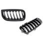 Preview: Kühlergrill / Sportgrill für BMW X3 E83 03-06 schwarz glanz