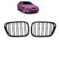 Preview: Grill Kühlergrill Doppelsteg für BMW 5er E39 passend Schwarz Hochglanz + M M5