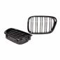 Preview: Grill Kühlergrill Doppelsteg für BMW 5er E39 passend Schwarz Hochglanz + M M5
