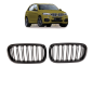 Preview: Kühlergrill Frontgrill für BMW X5 F15 / X6 F16 13-17 Doppelsteg Schwarz Glanz