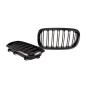 Preview: Kühlergrill Frontgrill für BMW X5 F15 / X6 F16 13-17 Doppelsteg Schwarz Glanz