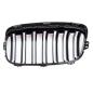 Preview: Set Doppelsteg Kühlergrill schwarz Glanz für für BMW 2er Active Tourer F45