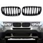Preview: Sportgrill Kühlergrill kompatibel mit BMW X3 F83 03-06 Hochglanz schwarz