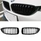 Preview: Sportgrill Kühlergrill Single für BMW 4er F32 / F33 / F34 13-21 Hochglanz schwarz