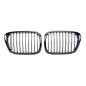 Preview: Sportgrill Kühlergrill Single für BMW 5er E39 95-03 Hochglanz schwarz