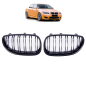 Preview: Sportgrill Kühlergrill Doppelsteg für BMW 5er E60 / E61 03-10 Hochglanz schwarz