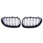 Preview: Sportgrill Kühlergrill Doppelsteg für BMW 5er E60 / E61 03-10 Hochglanz schwarz
