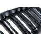 Preview: SET Doppelsteg Kühlergrill Schwarz MATT Grill passend für BMW 5er E60 E61 + LCI