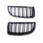 Preview: Sportgrill Kühlergrill Doppelsteg für BMW 3er E90 / E91 05-08 Hochglanz schwarz