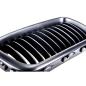 Preview: Sportgrill Kühlergrill Single für BMW 7er E38 94-01 Hochglanz schwarz