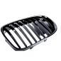 Preview: Sportgrill Kühlergrill für BMW 7er F01/F02/F03/F04 12-16 glanz schwarz + Kamera