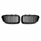 Preview: Sportgrill Kühlergrill für BMW 5er F10 / F11 09-16 Hochglanz schwarz
