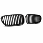 Preview: Sportgrill Kühlergrill für BMW 5er F10 / F11 09-16 Hochglanz schwarz