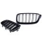 Preview: KÜHLERGRILL GRILL DOPPELSTEG FÜR BMW 3ER F30 F31 AB 11-19 SCHWARZ MATT