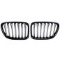 Preview: Sportgrill Kühlergrill Single kompatibel mit BMW X1 E84 09-15 glanz schwarz