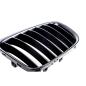 Preview: Sportgrill Kühlergrill Single kompatibel mit BMW X1 E84 09-15 glanz schwarz