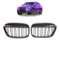 Preview: Sportgrill Kühlergrill kompatibel mit BMW X1 F48 14-19 Hochglanz schwarz