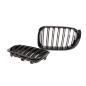 Preview: Kühlergrill / Sportgrill schwarz glanz für BMW X3 F25 X4 F26 14-17