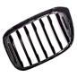 Preview: Sportgrill Kühlergrill für BMW X3 G01 17-21 Hochglanz schwarz