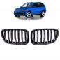 Preview: Kühlergrill / Sportgrill Single schwarz glanz für BMW X5 E53 03-06