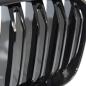 Preview: Sportgrill Kühlergrill Doppelsteg kompatibel mit BMW X3 X4 ab21- glanz schwarz