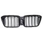 Preview: Sportgrill Kühlergrill Doppelsteg kompatibel mit BMW X3 X4 ab21- glanz schwarz