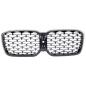 Preview: Sportgrill Kühlergrill kompatibel mit BMW X3 X4 ab 21- Diamond glanz schwarz