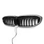 Preview: LED-Kühlergrill mit einer Lamelle in Hochglanz schwarz für BMW 3er G20 G21 19-22