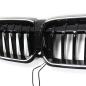Preview: LED-Kühlergrill mit einer Lamelle in Hochglanz schwarz für BMW 3er G20 G21 19-22