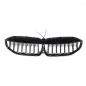 Preview: LED-Kühlergrill mit einer Lamelle in Hochglanz schwarz für BMW 3er G20 G21 19-22