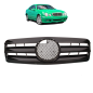 Preview: Passt für CLK W208 C208 A208 Gitter Grill Kühlergrill Schwarz glänzend 1997-2003