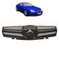 Preview: Sport Kühlergrill Schwarz glanz für Mercedes Benz SL (R230) Vorfacelift ab 01-05