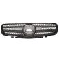 Preview: Sport Kühlergrill Schwarz glanz für Mercedes Benz SL (R230) Vorfacelift ab 01-05