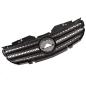 Preview: Sport Kühlergrill Schwarz glanz für Mercedes Benz SL (R230) Vorfacelift ab 01-05