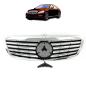 Preview: Sport Kühlergrill Chrom Silber für Mercedes Benz S-Klasse (W221) ab 2005-2006