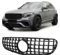 Preview: Kühlergrill Schwarz für Mercedes GLC X253 + Kamera Sport-Panamericana GT