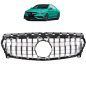 Preview: Kühlergrill schwarz / glanz für Mercedes CLA 117 16-19 Sport-Panamericana GT