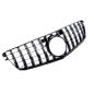 Preview: Kühlergrill Schwarz chrom für Mercedes W204 S204 C204 Panamericana 07-15