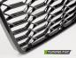 Preview: Wabengitter Sportgrill / Kühlergrill für Audi A6 4G (C7) Facelift 14-18 Hochglanz schwarz