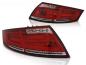Preview: Voll LED Lightbar Rückleuchten für Audi TT 06-14 Rot/Chrom dynamischer Blinker
