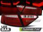 Preview: LED Lightbar Rückleuchten für Audi A5 Coupe Sportback Bj. 07-11 Rot/Chrom