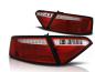 Preview: LED Lightbar Rückleuchten für Audi A5 Coupe Sportback Bj. 07-11 Rot/Chrom