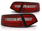 Preview: LED Lightbar Rückleuchten für Audi A6 C6 4F Limo Bj. 08-11 Rot/Chrom