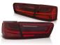 Preview: LED Lightbar Rückleuchten für Audi A6 4G C7 Limo 11-14 Rot dynamischer Blinker