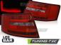 Preview: LED Lightbar Rückleuchten für Audi A6 C6 4F Limo Bj. 04-08 Rot/Chrom 6-PIN