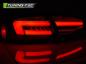 Preview: Voll LED Lightbar Rückleuchten für Audi A4 B8 (8K) Bj. 11-15 Rot/Chrom für LED